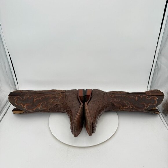 Horse Power HP Men Size 11D 1070 Brown Crocodile Leather Western Cowboy Boot - Picture 7 of 15